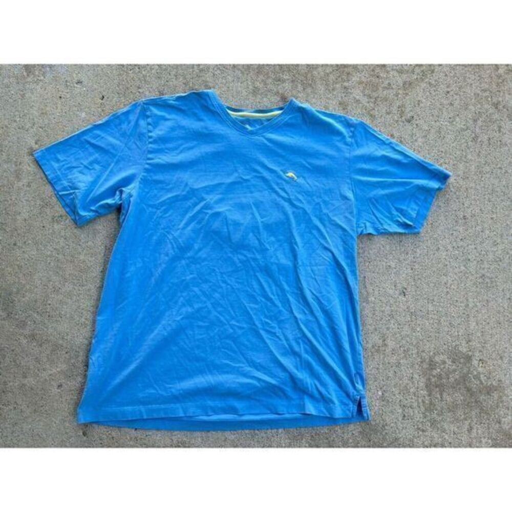 Tommy Bahama Relaxed Fit‎ V-Neck Blue T-shirt Size Men's Large